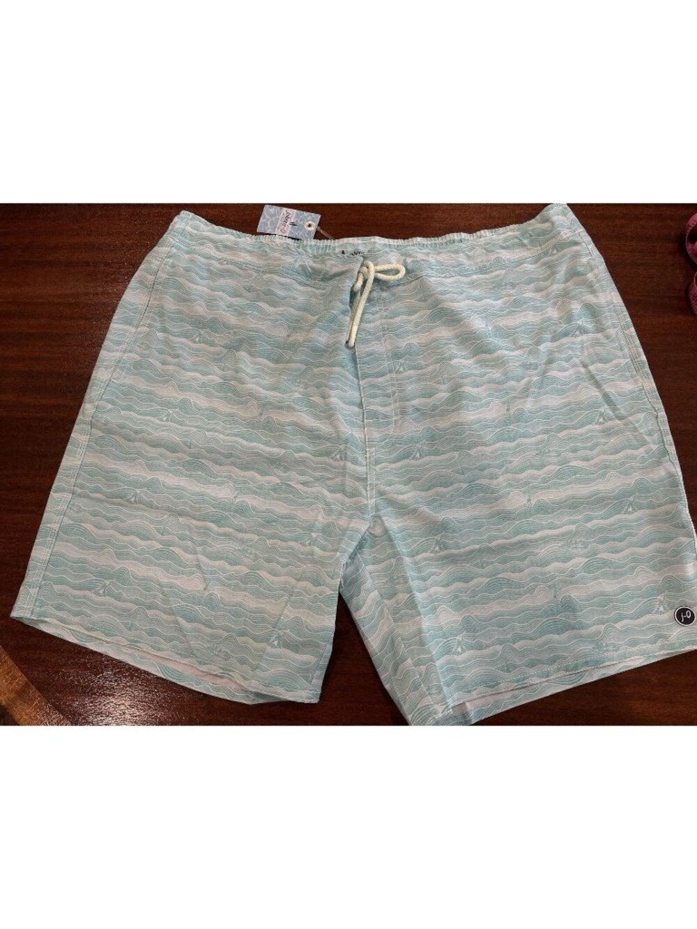 NWT johnnie-O Samoa Swim Trunks Swimwear Baja Green Mens Size XXL 2XL $89